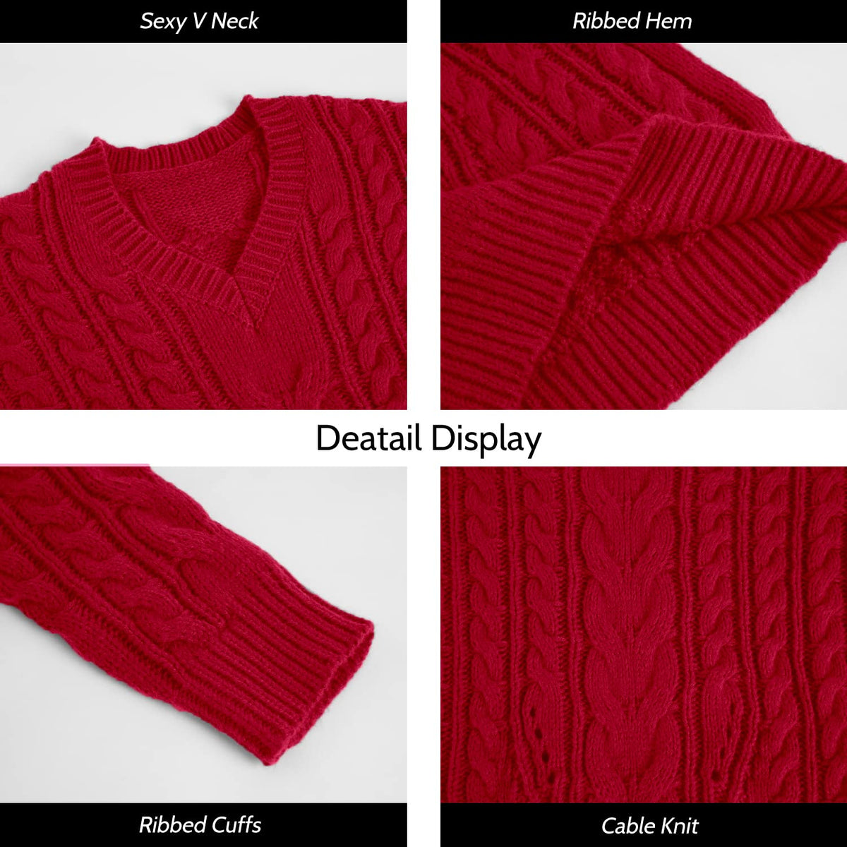 usvara Womens Plus Size Sweater