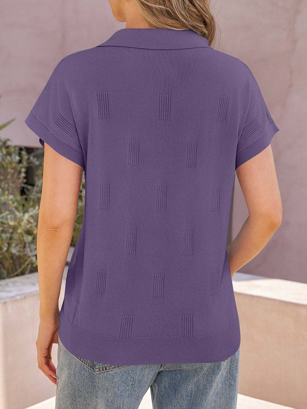 usvara Womens Cap Sleeve V Neck Shirt