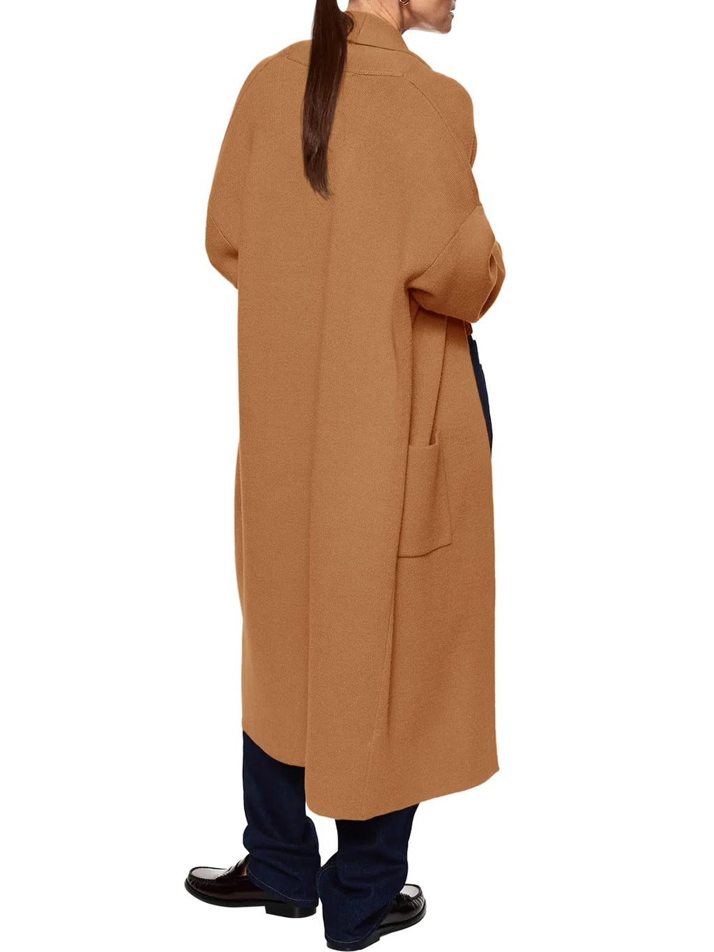usvara Womens Oversized Open Front Cardigan