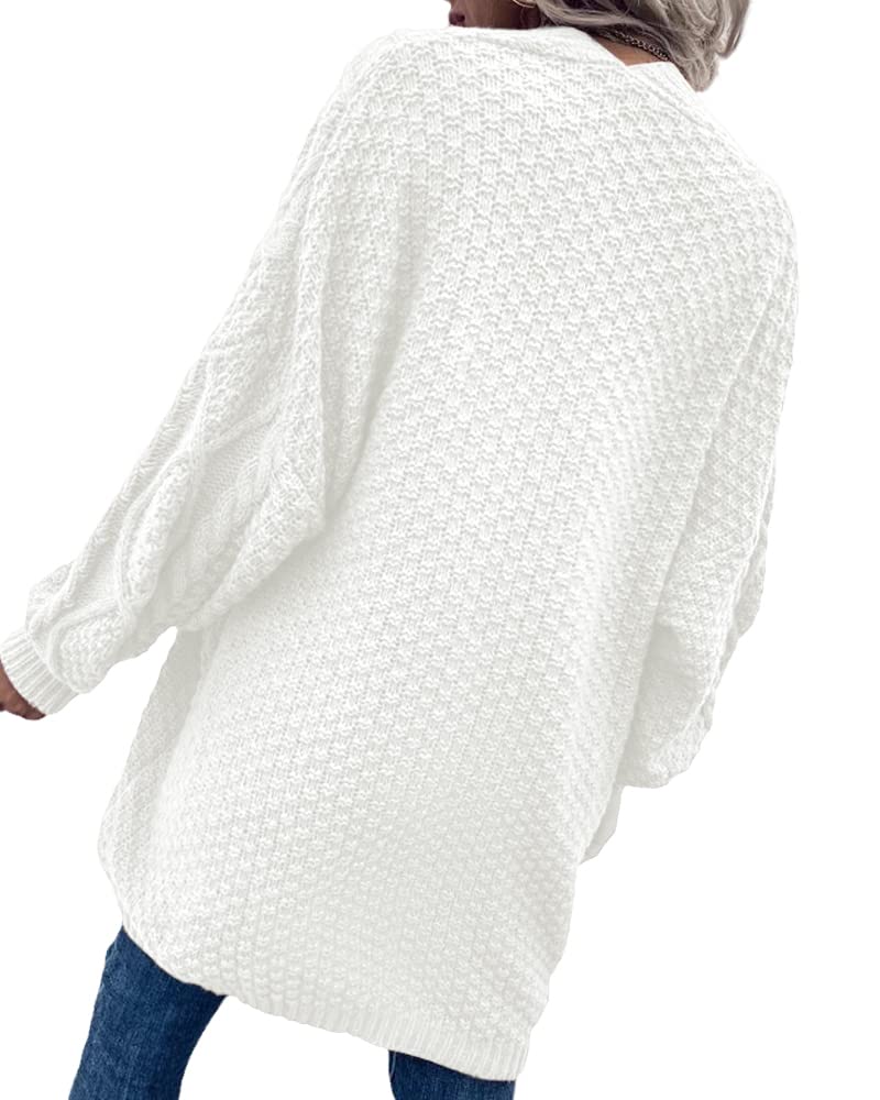 usvara Womens Chunky Cable Knit Cardigan