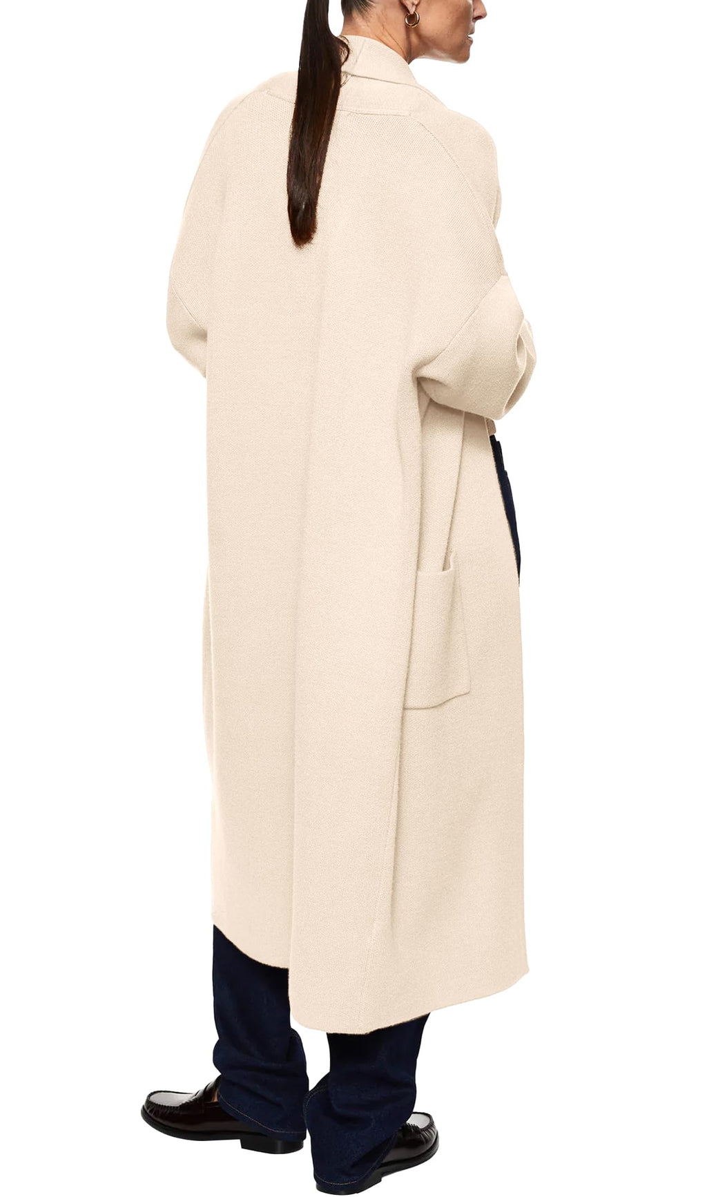 usvara Womens Oversized Open Front Cardigan