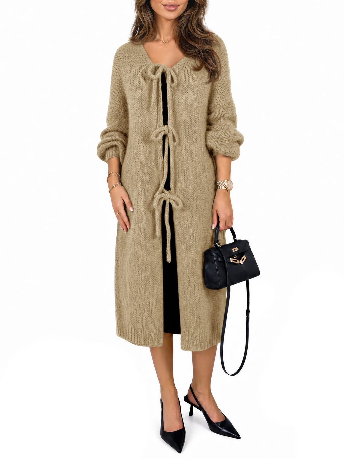 usvara Women Oversized Fall Long Cardigan