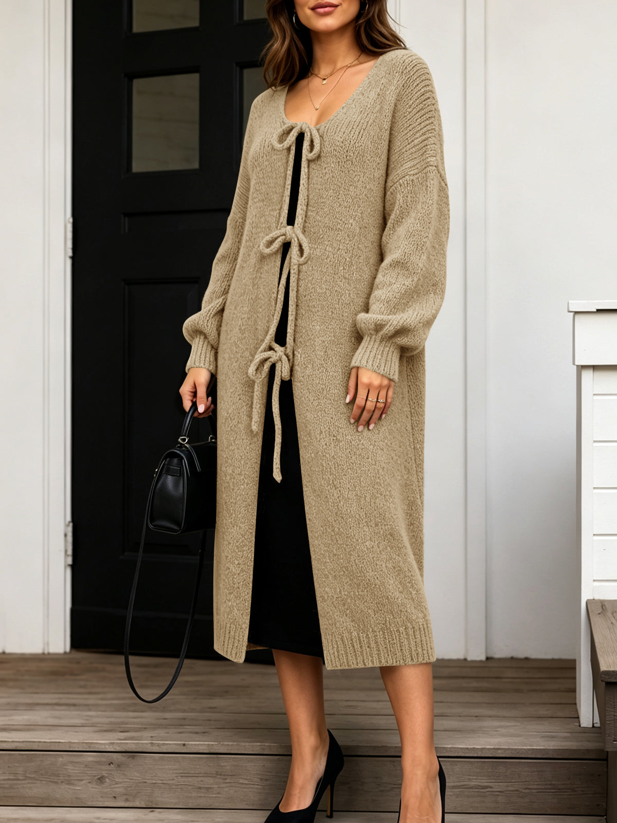 usvara Women Oversized Fall Long Cardigan