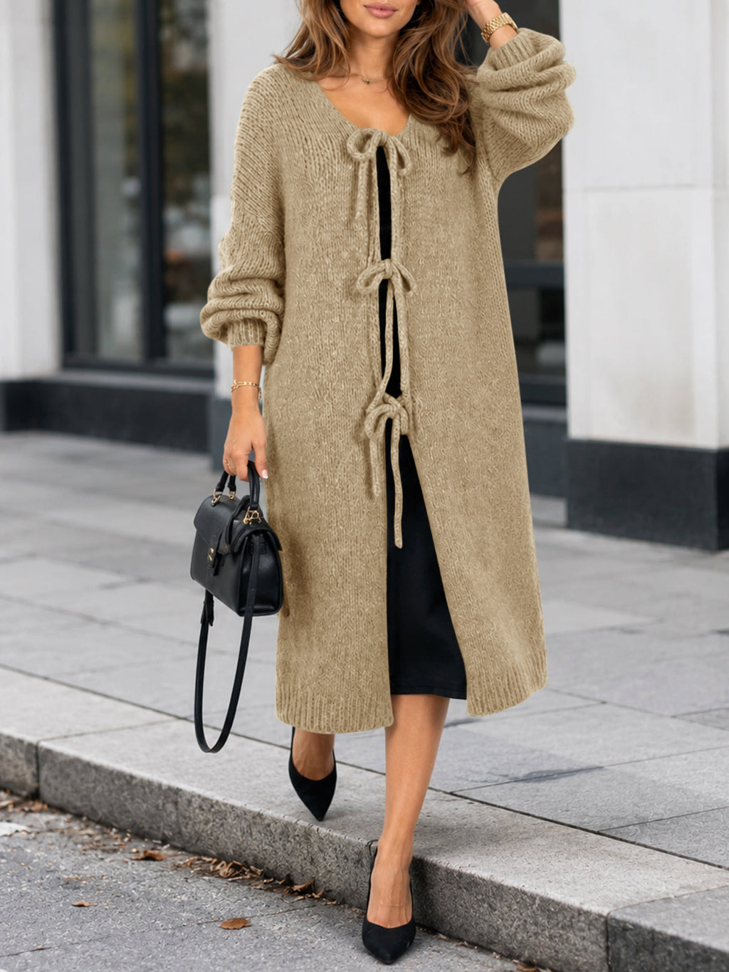 usvara Women Oversized Fall Long Cardigan