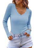 usvara Womens V Neck Slimming Sweaters