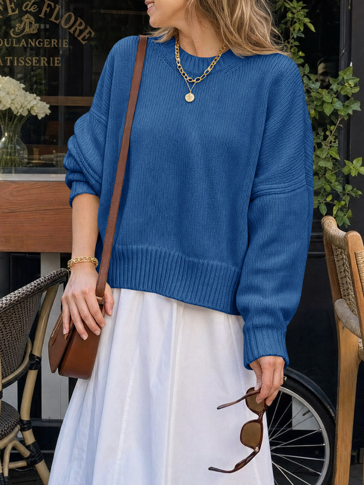 usvara Womens Oversized Chunky Knit Sweater