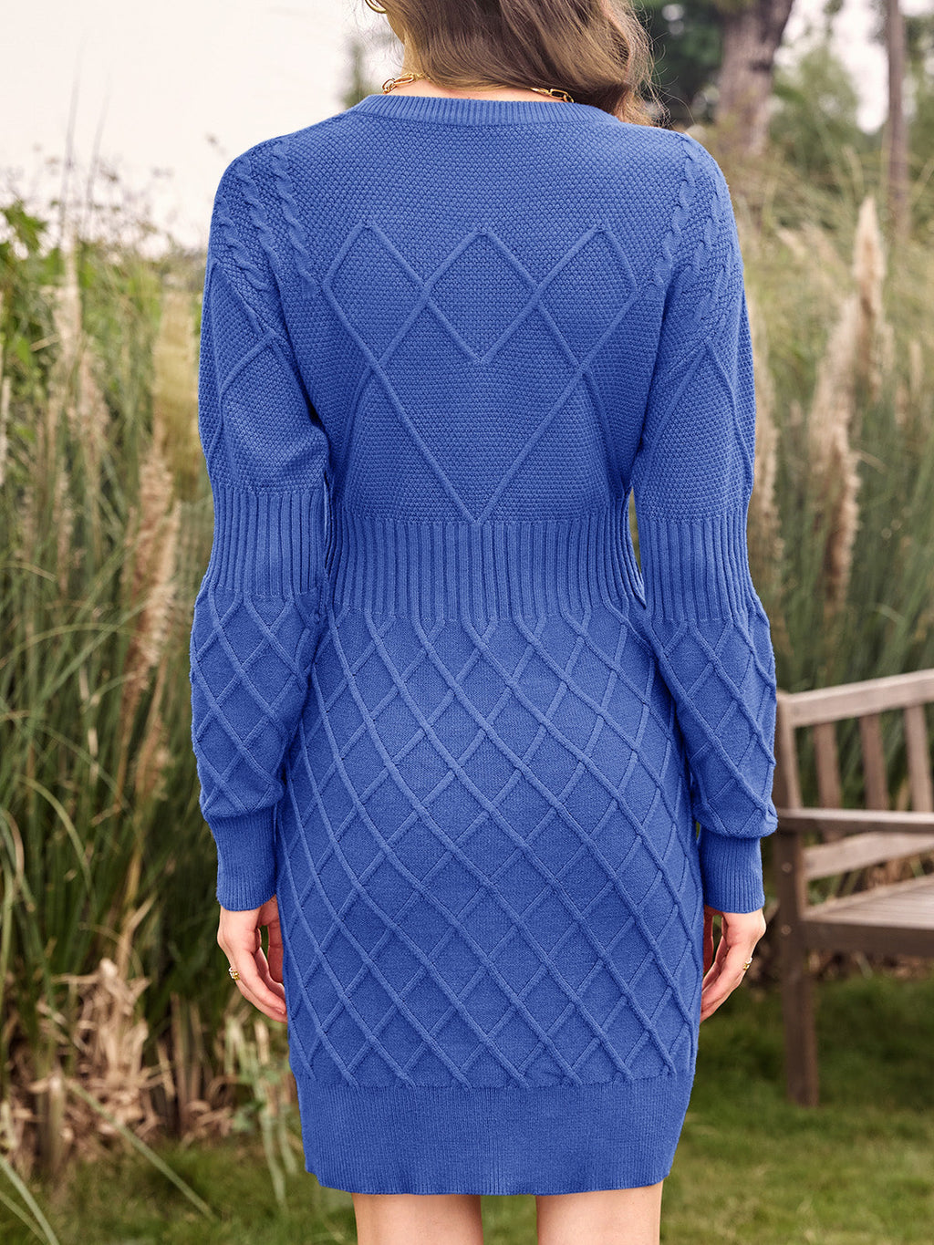usvara Womens Bodycon Mini Sweater Dress