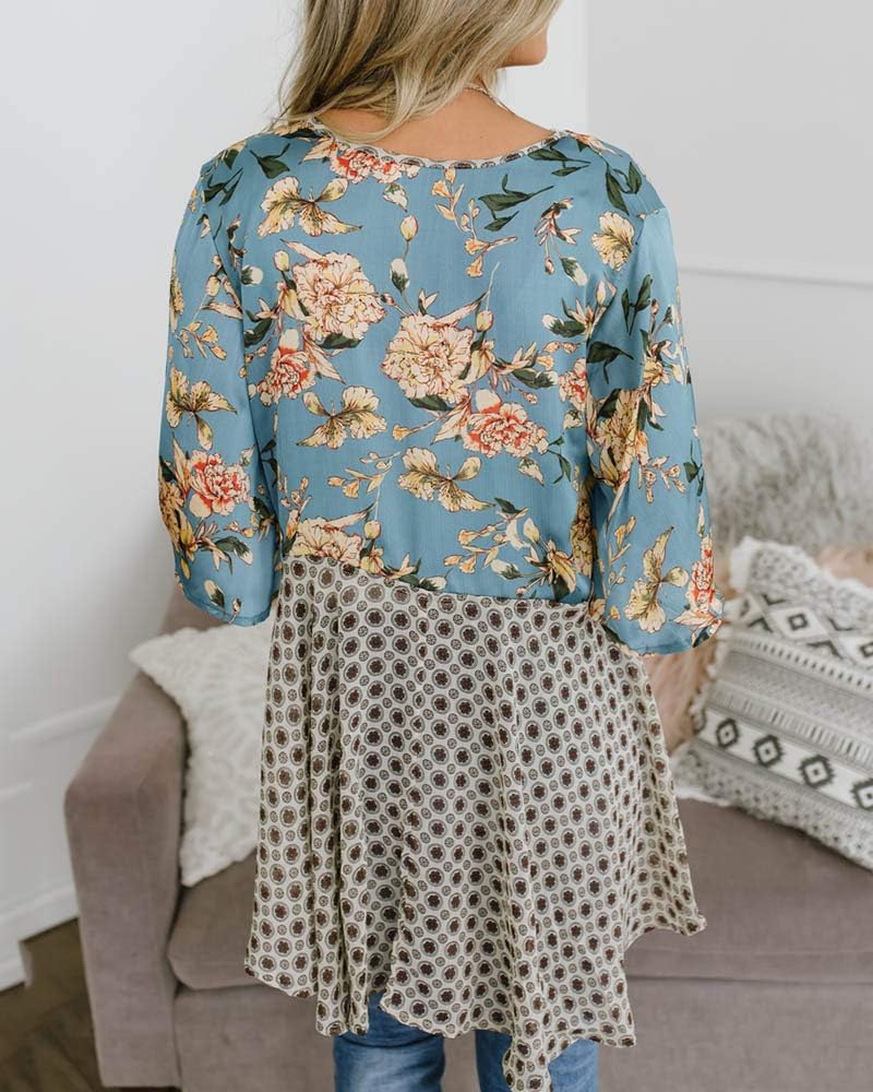 usvara Womens Tie Front Floral Kimono Cardigans