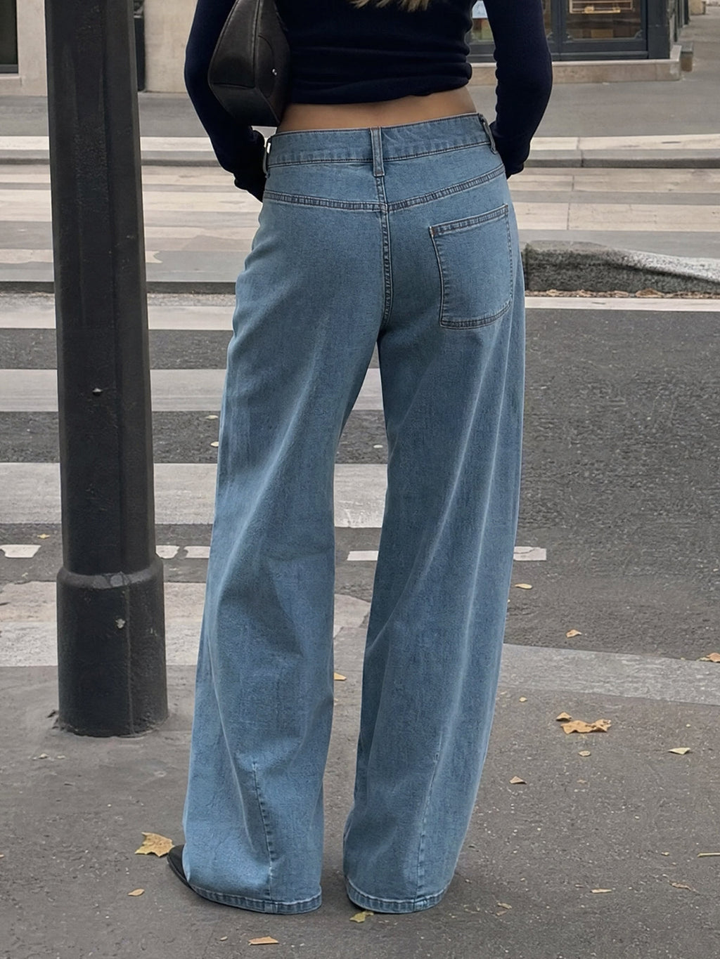 usvara Womens High Waisted Wide Leg Jeans