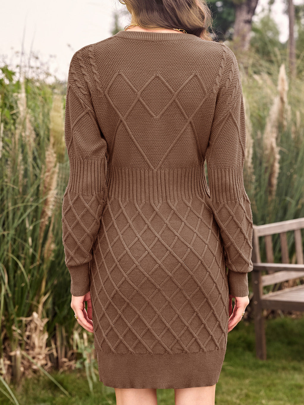 usvara Womens Bodycon Mini Sweater Dress