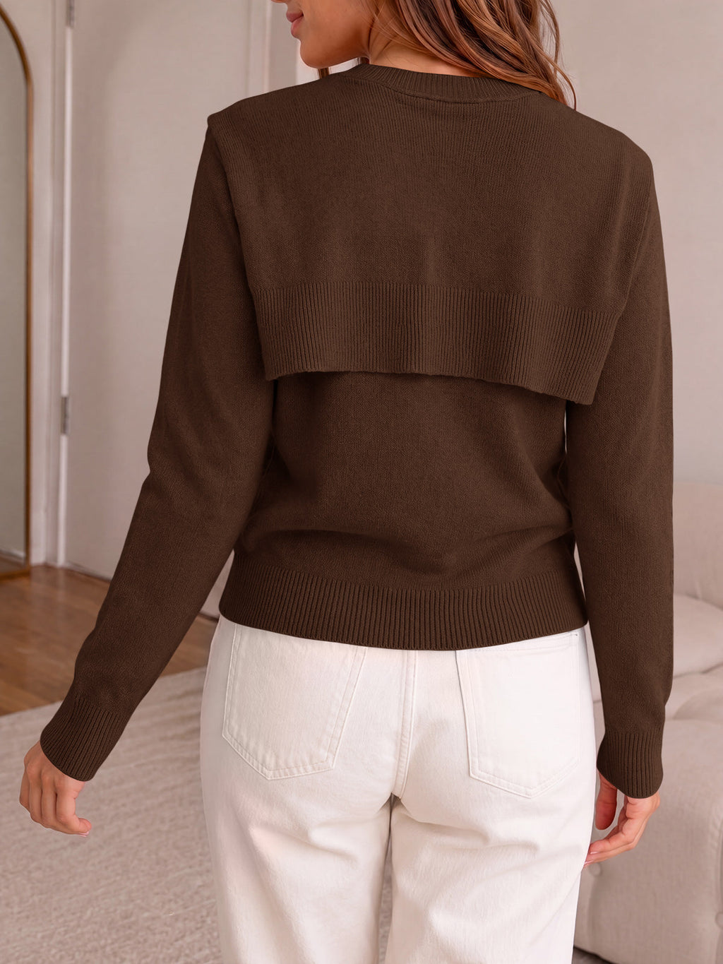 usvara Women Crew Neck Pullover Sweaters