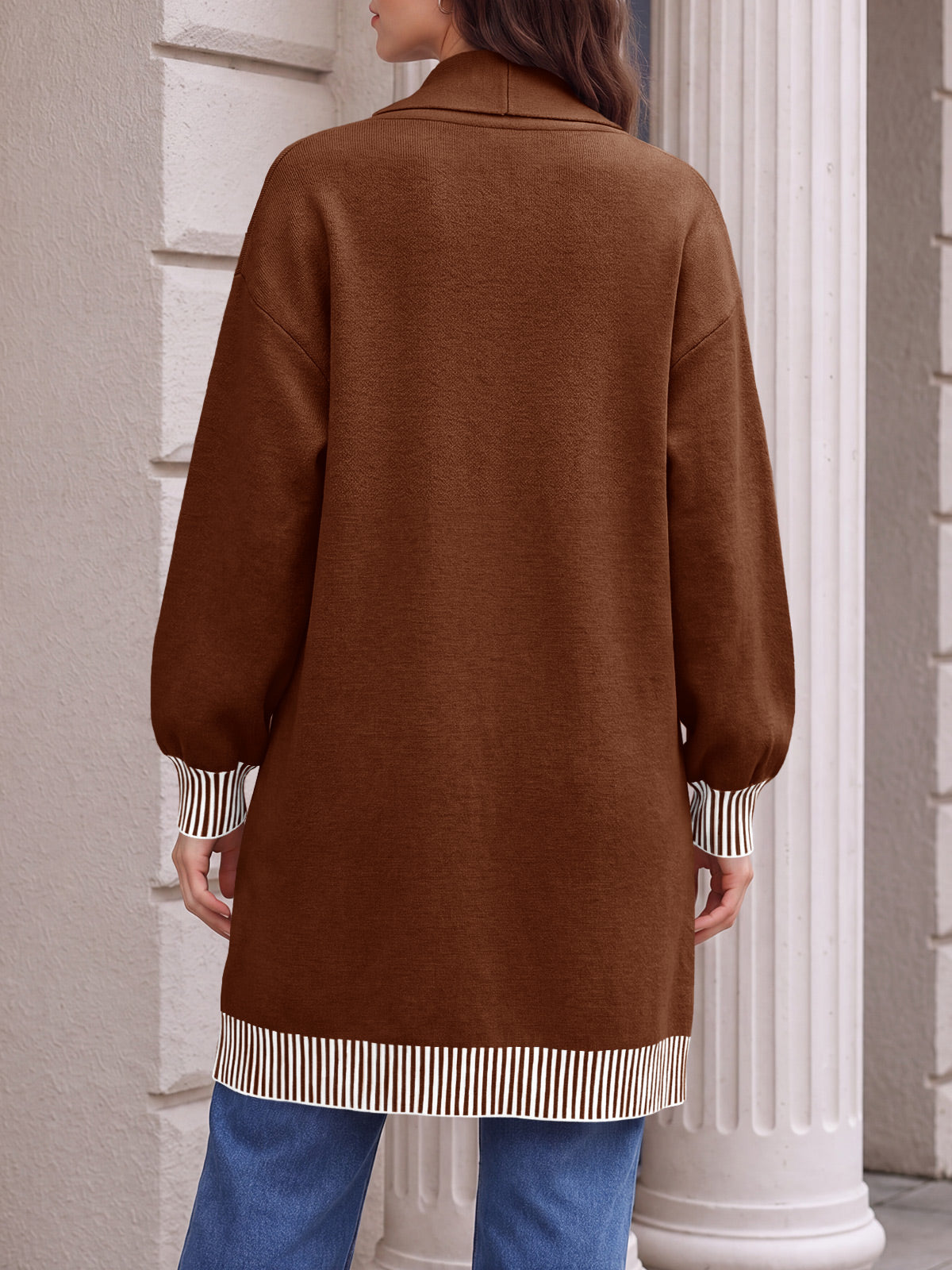 usvara Womens Fall Oversized Cardigan with Pockets