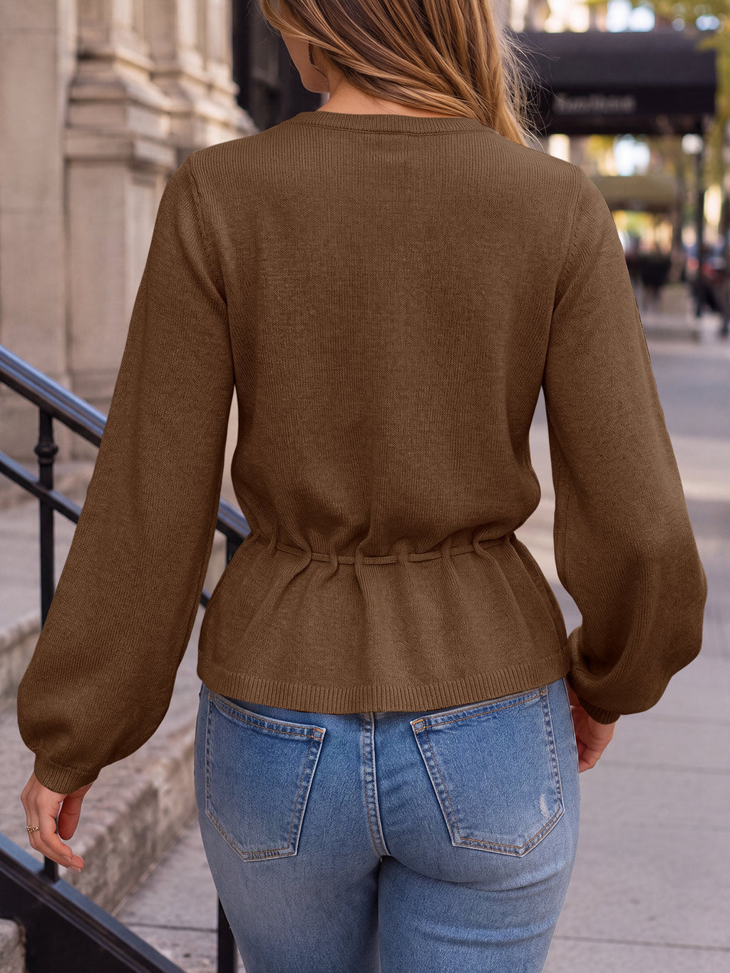 usvara Women Cropped Button Up Cardigan