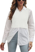 usvara Womens Cable Knit Sweater Vest