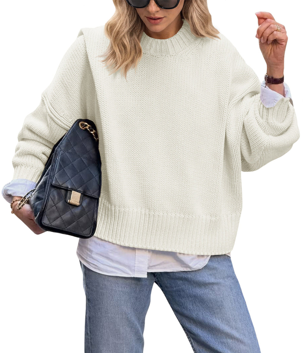 usvara Womens Oversized Chunky Knit Sweater