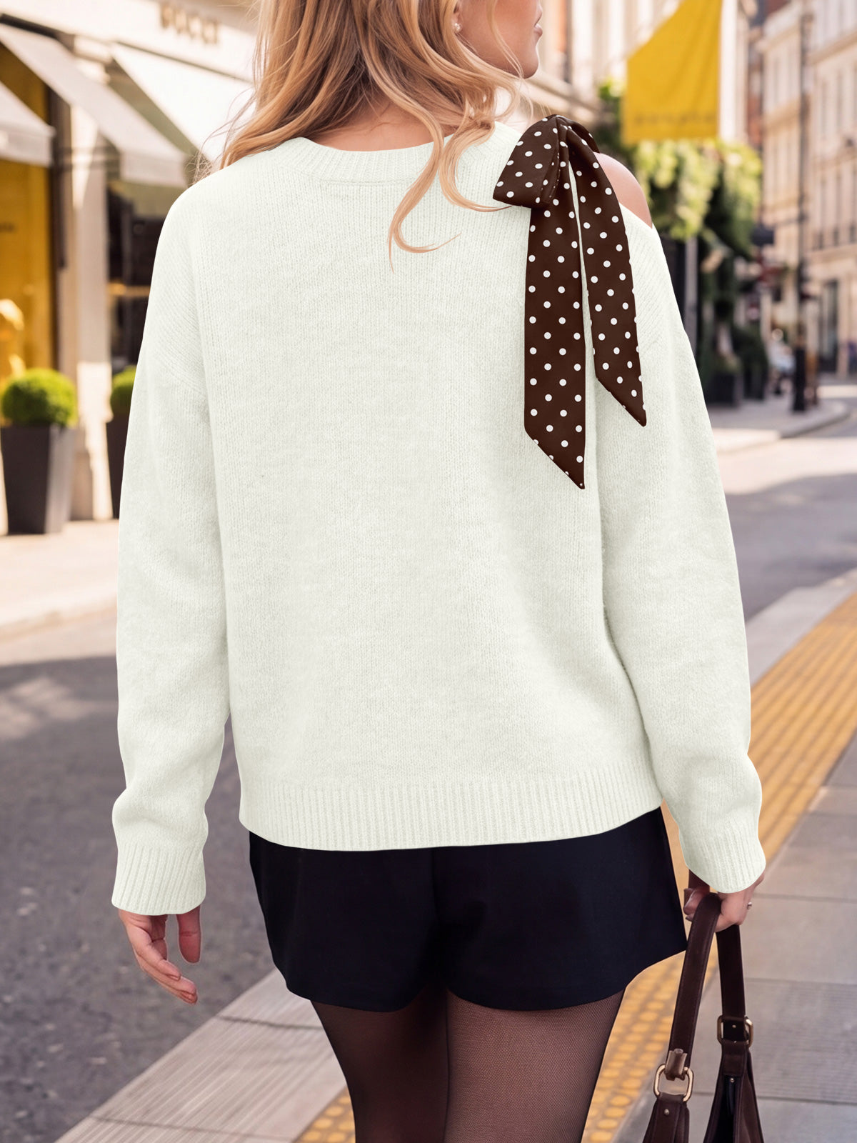 usvara Womens One Shoulder Sweater Tops