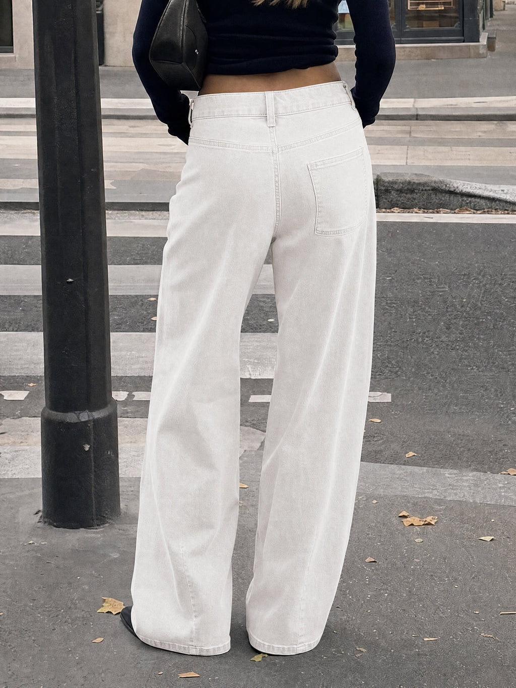 usvara Womens High Waisted Wide Leg Jeans