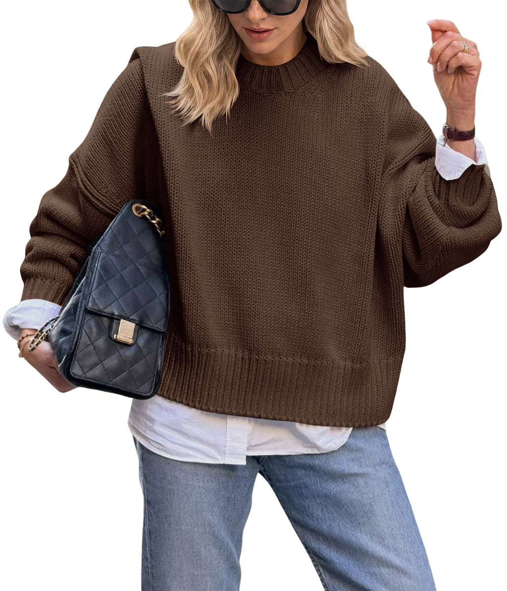 usvara Womens Oversized Chunky Knit Sweater