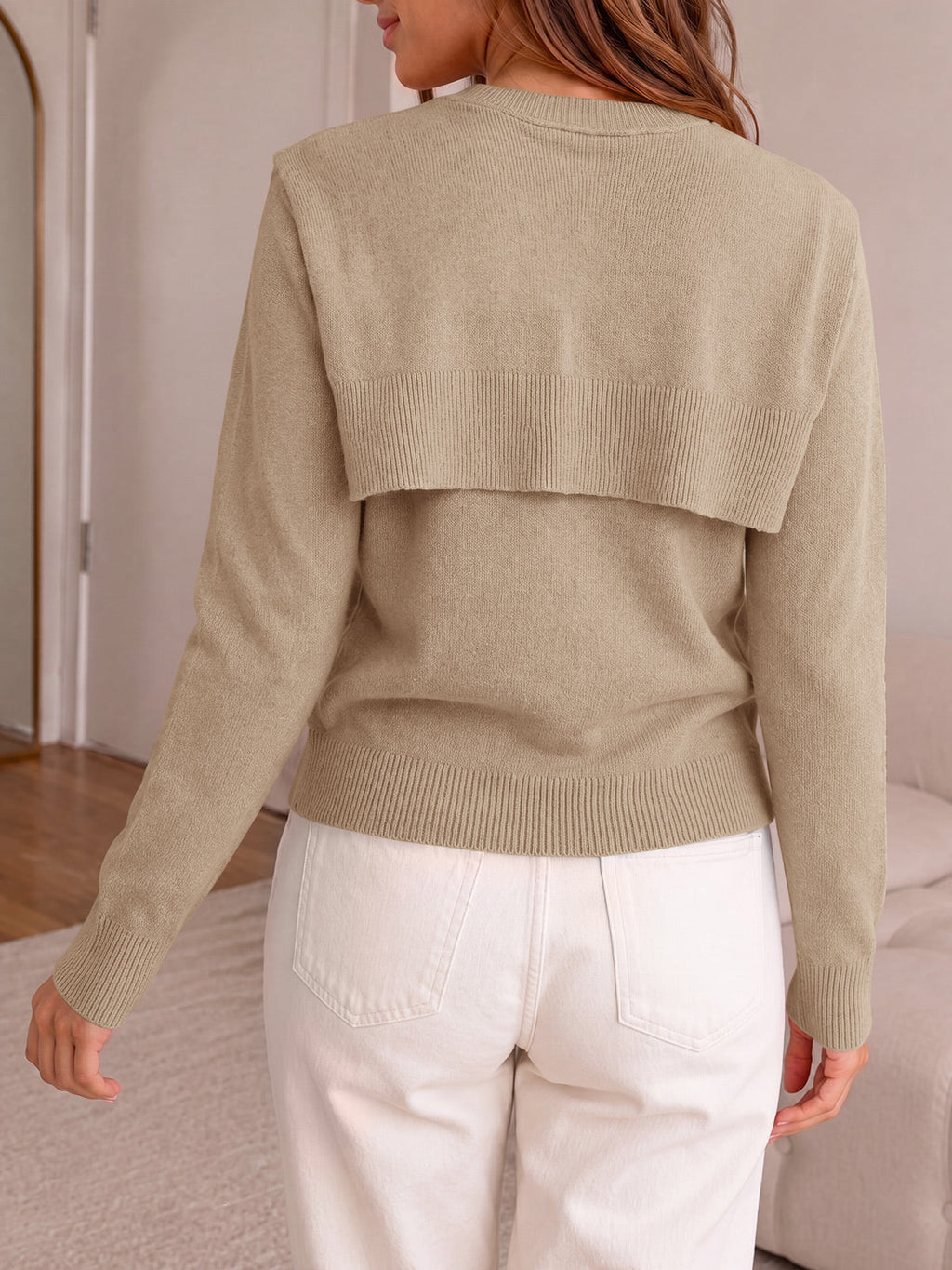 usvara Women Crew Neck Pullover Sweaters