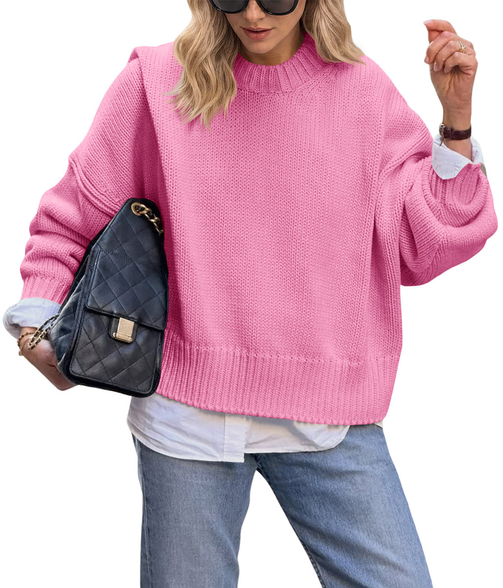 usvara Womens Oversized Chunky Knit Sweater