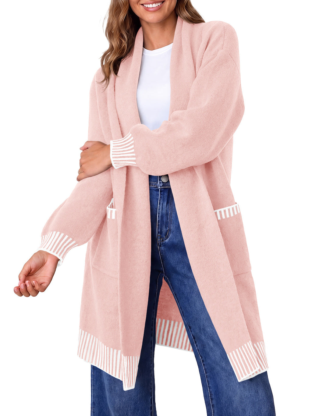 usvara Womens Fall Oversized Cardigan with Pockets