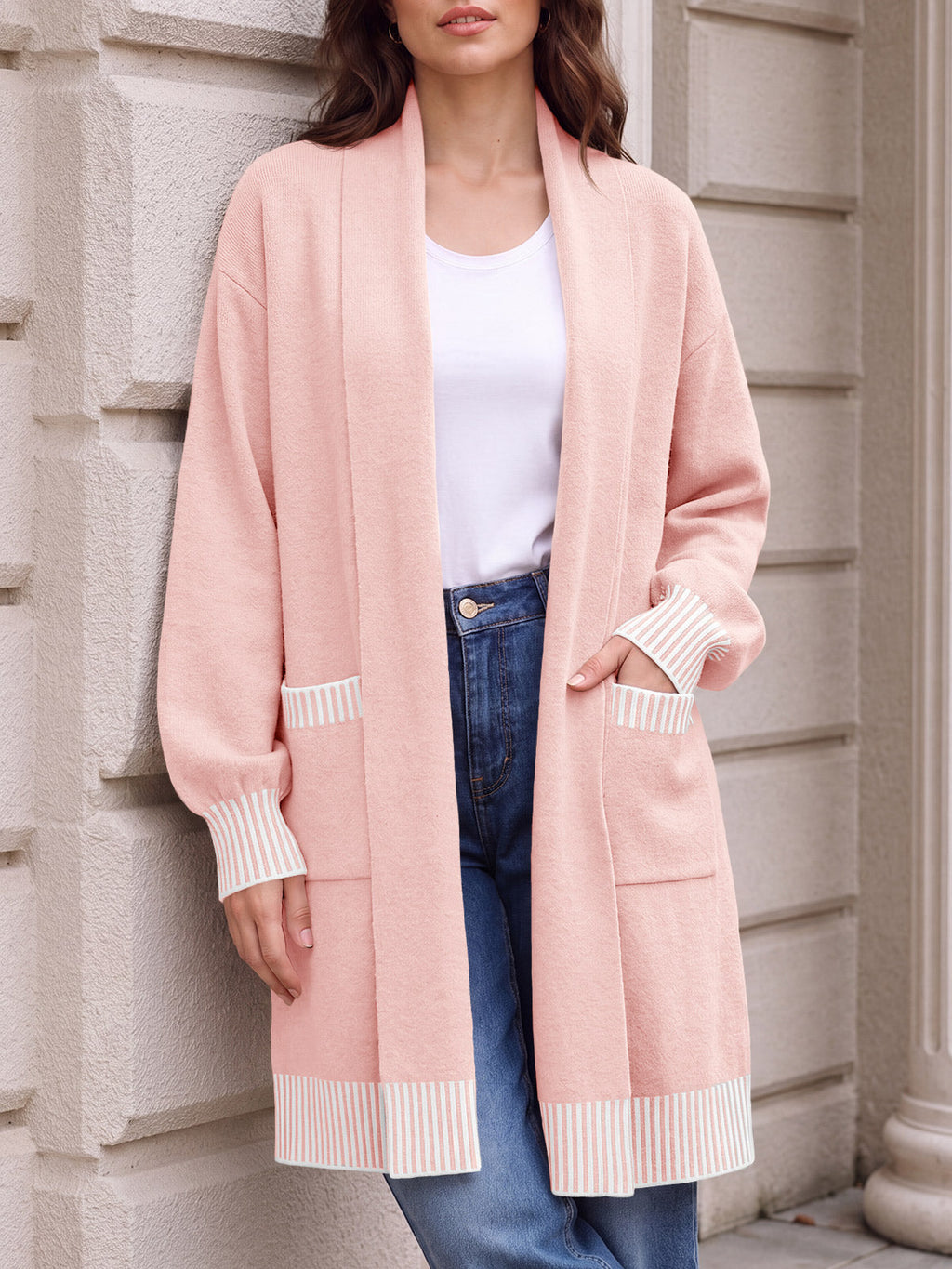 usvara Womens Fall Oversized Cardigan with Pockets