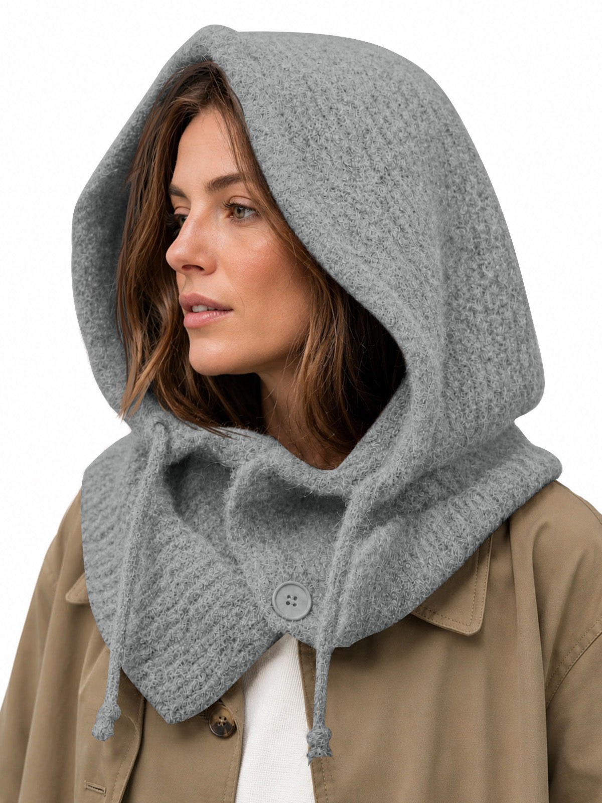 usvara Womens Balaclava Scarf Hats with Strings