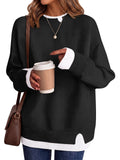 usvara Womens Fall Crewneck Pullover Sweater