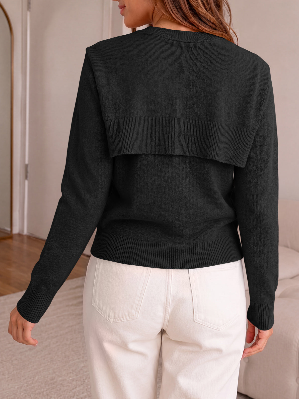usvara Women Crew Neck Pullover Sweaters