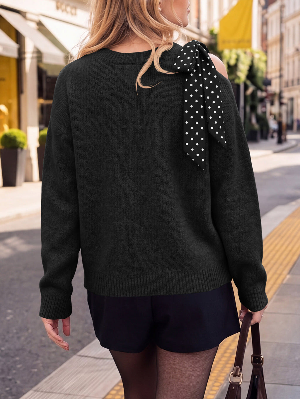usvara Womens One Shoulder Sweater Tops