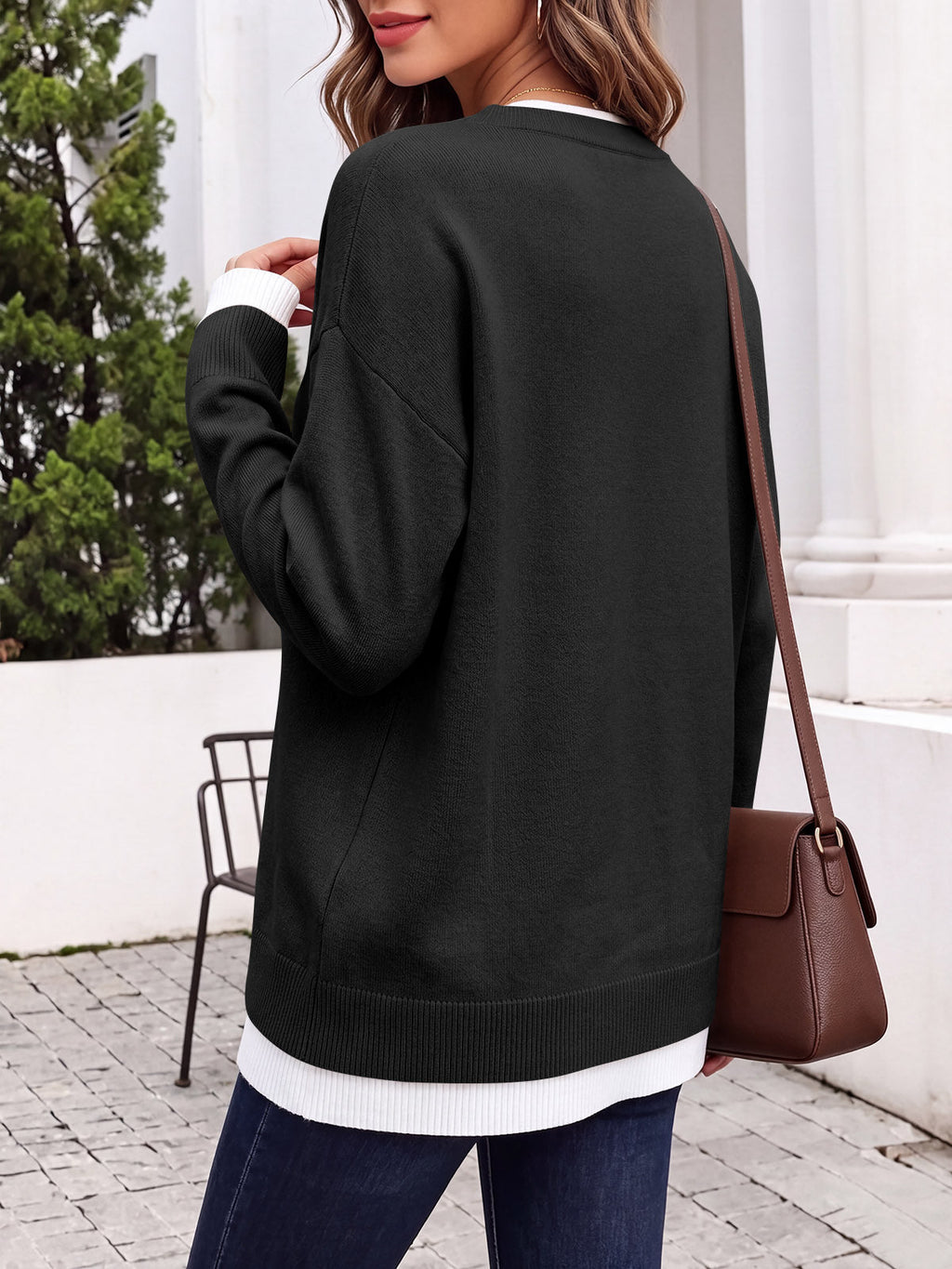 usvara Womens Fall Crewneck Pullover Sweater