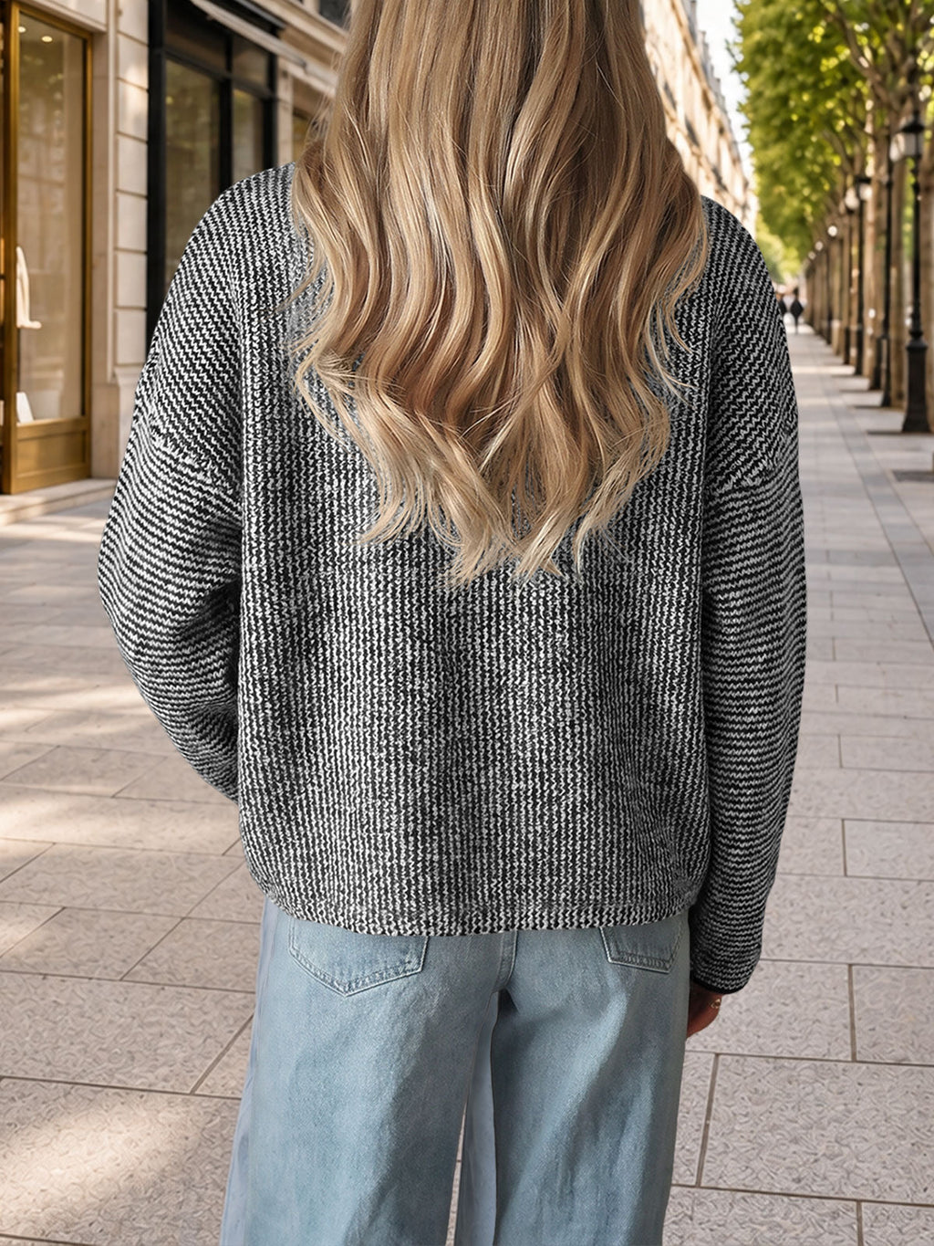 usvara Women Button Up Knit Sweater