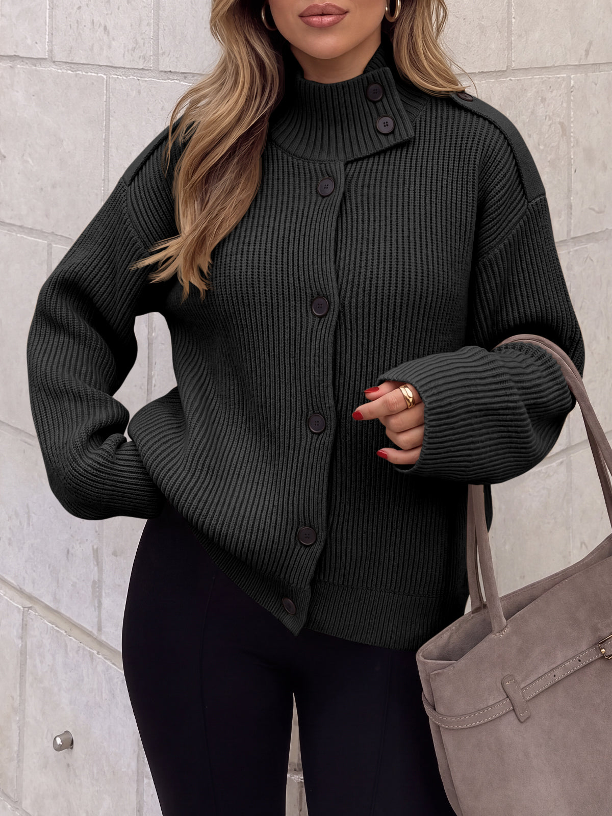 usvara Women's Chunky Knit Cardigan