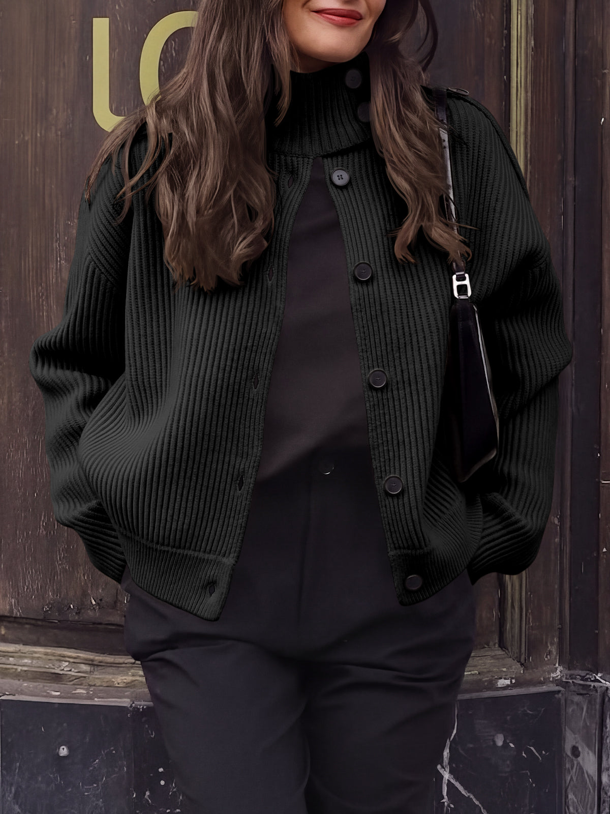 usvara Women's Chunky Knit Cardigan