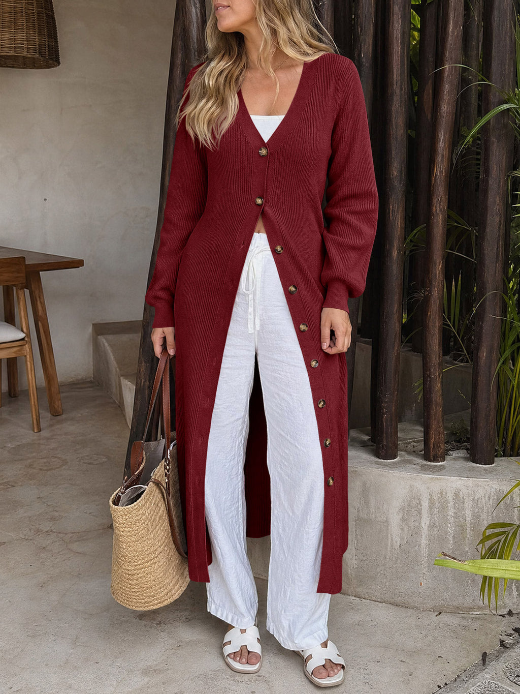 usvara Womens V Neck Sweater Dress