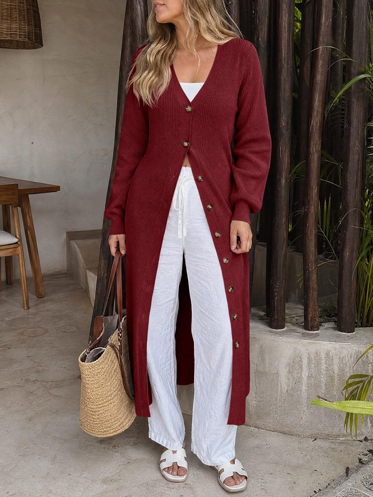 usvara Womens V Neck Sweater Dress