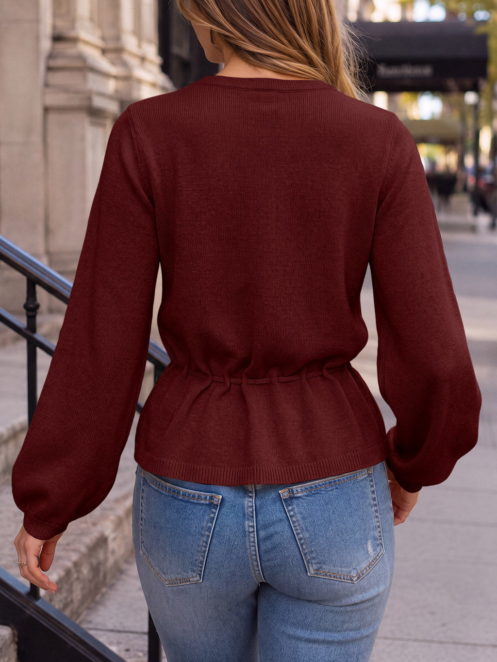 usvara Women Cropped Button Up Cardigan