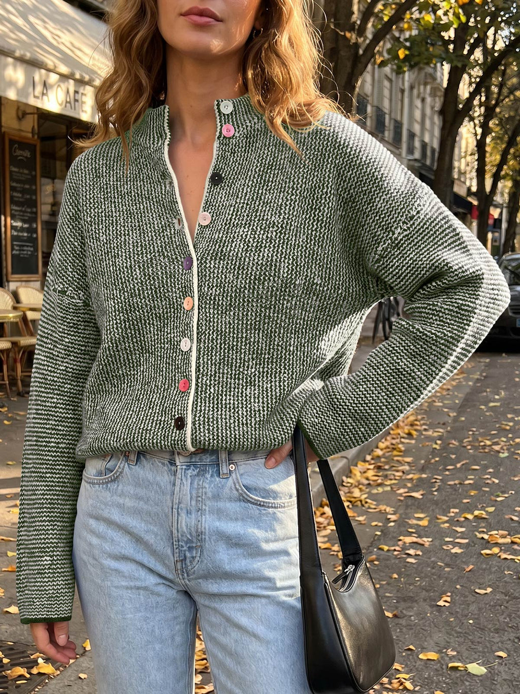 usvara Women Button Up Knit Sweater