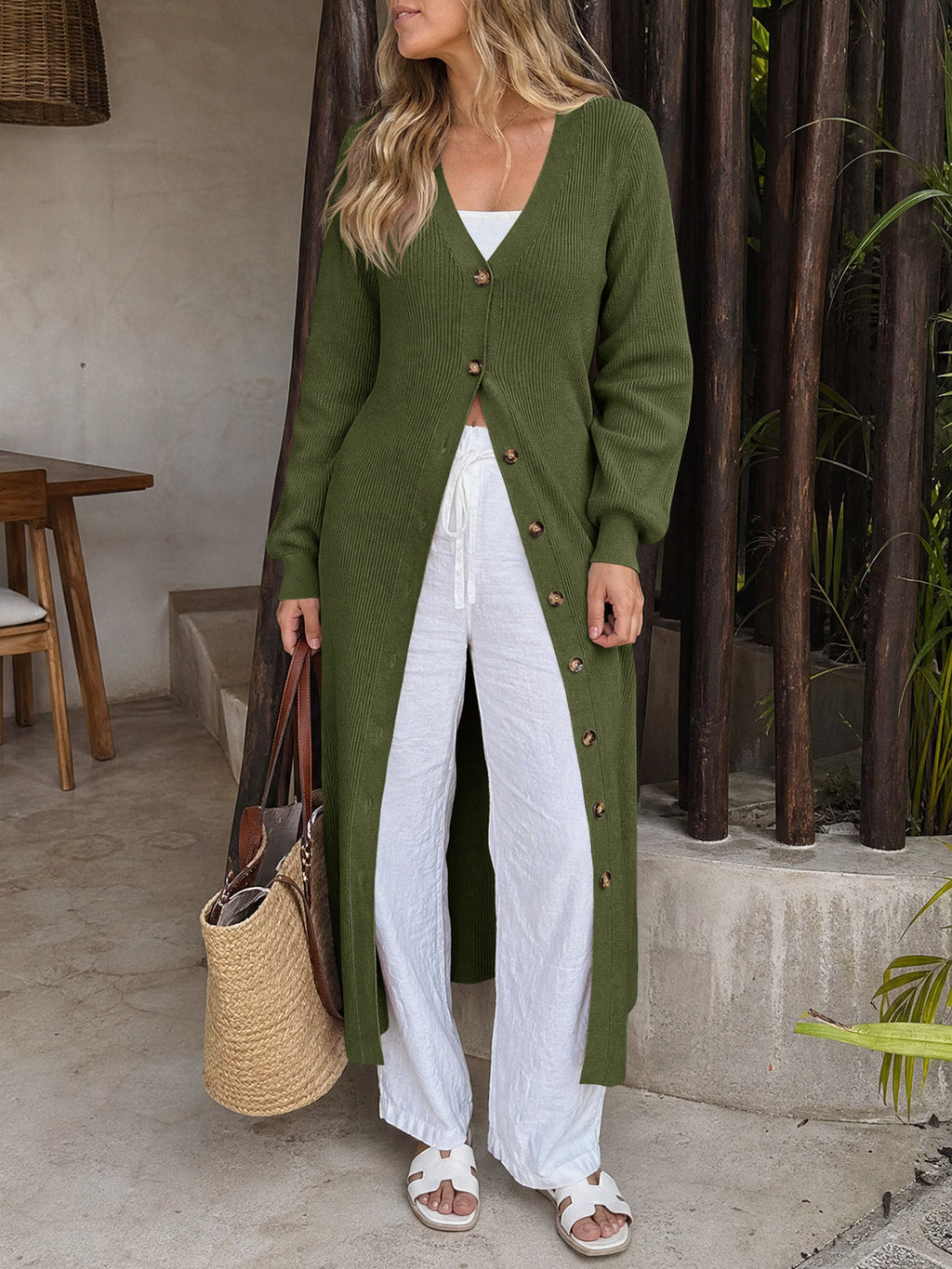 usvara Womens V Neck Sweater Dress