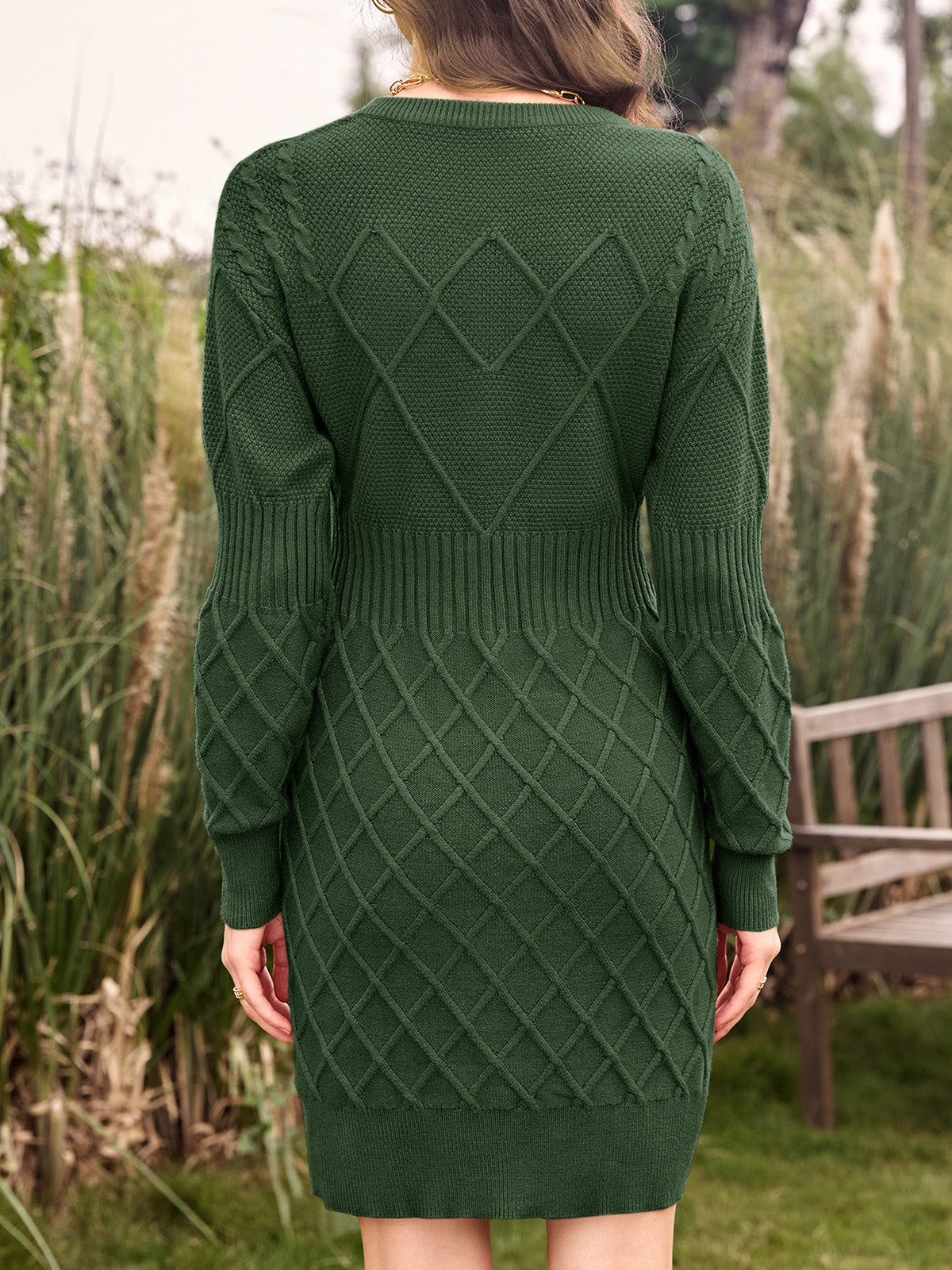 usvara Womens Bodycon Mini Sweater Dress