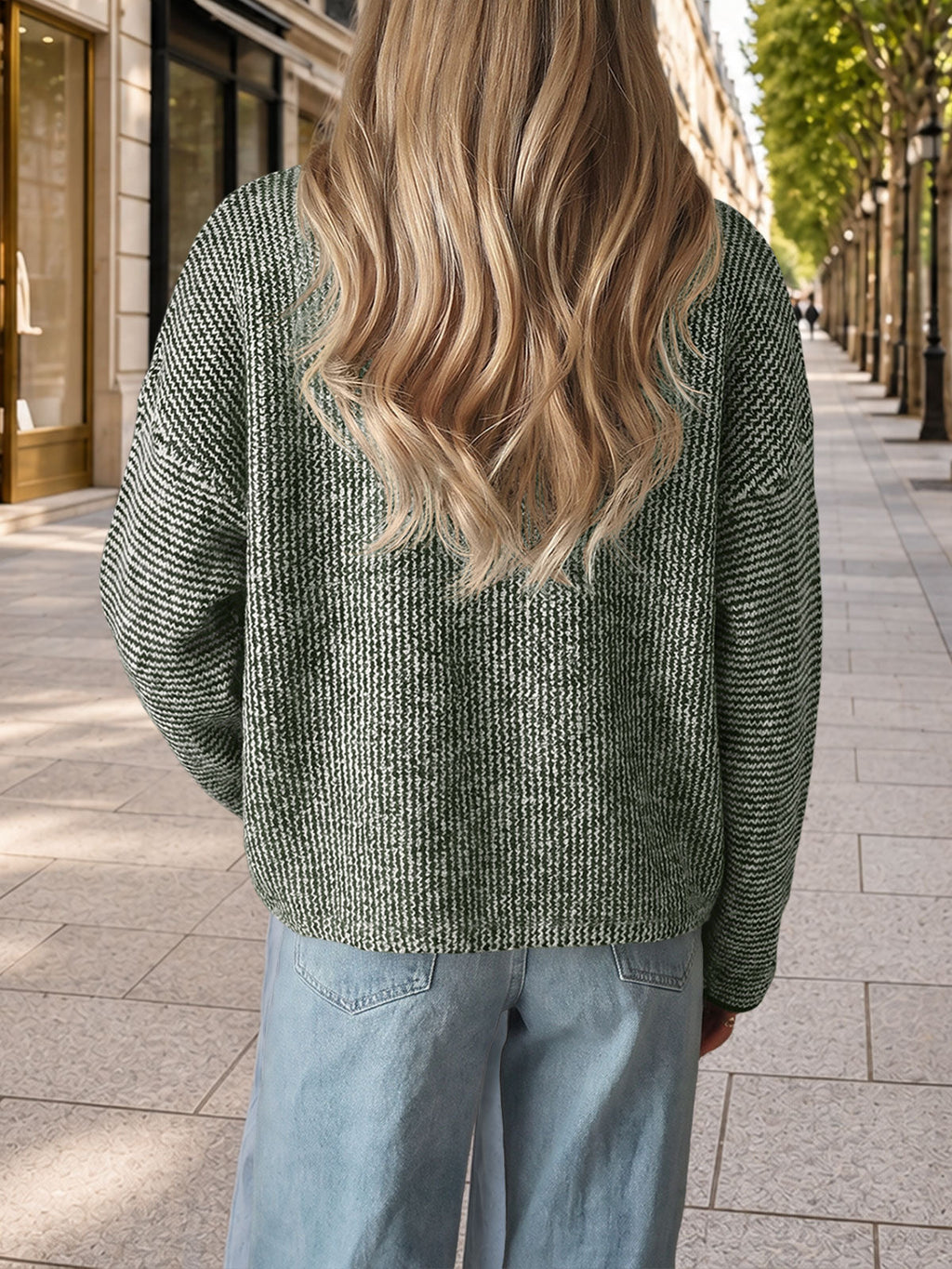 usvara Women Button Up Knit Sweater