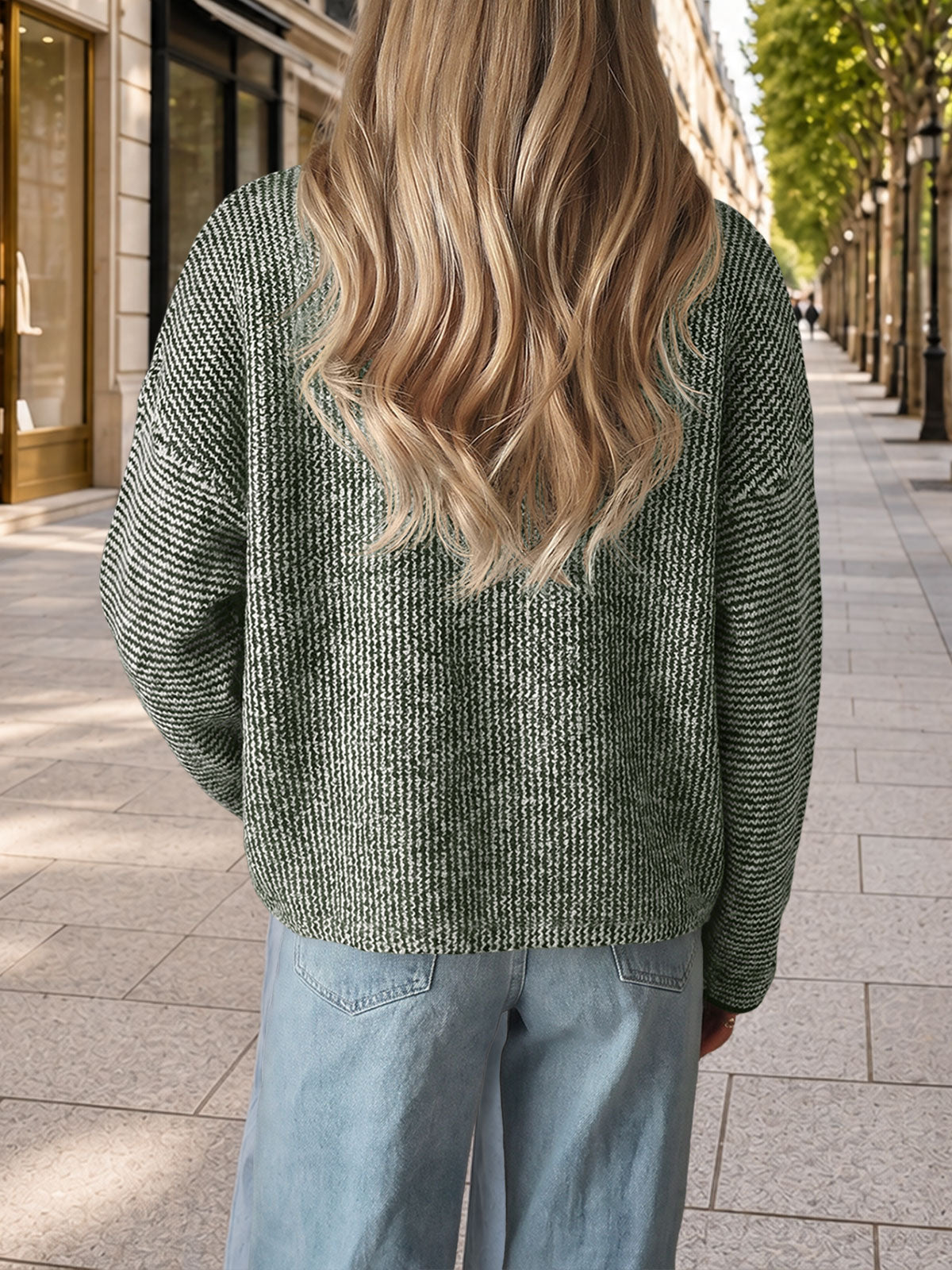 usvara Women Button Up Knit Sweater
