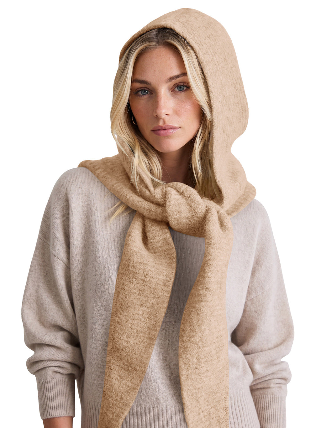 usvara Women 2-in-1 Knit Balaclava Scarf Hats