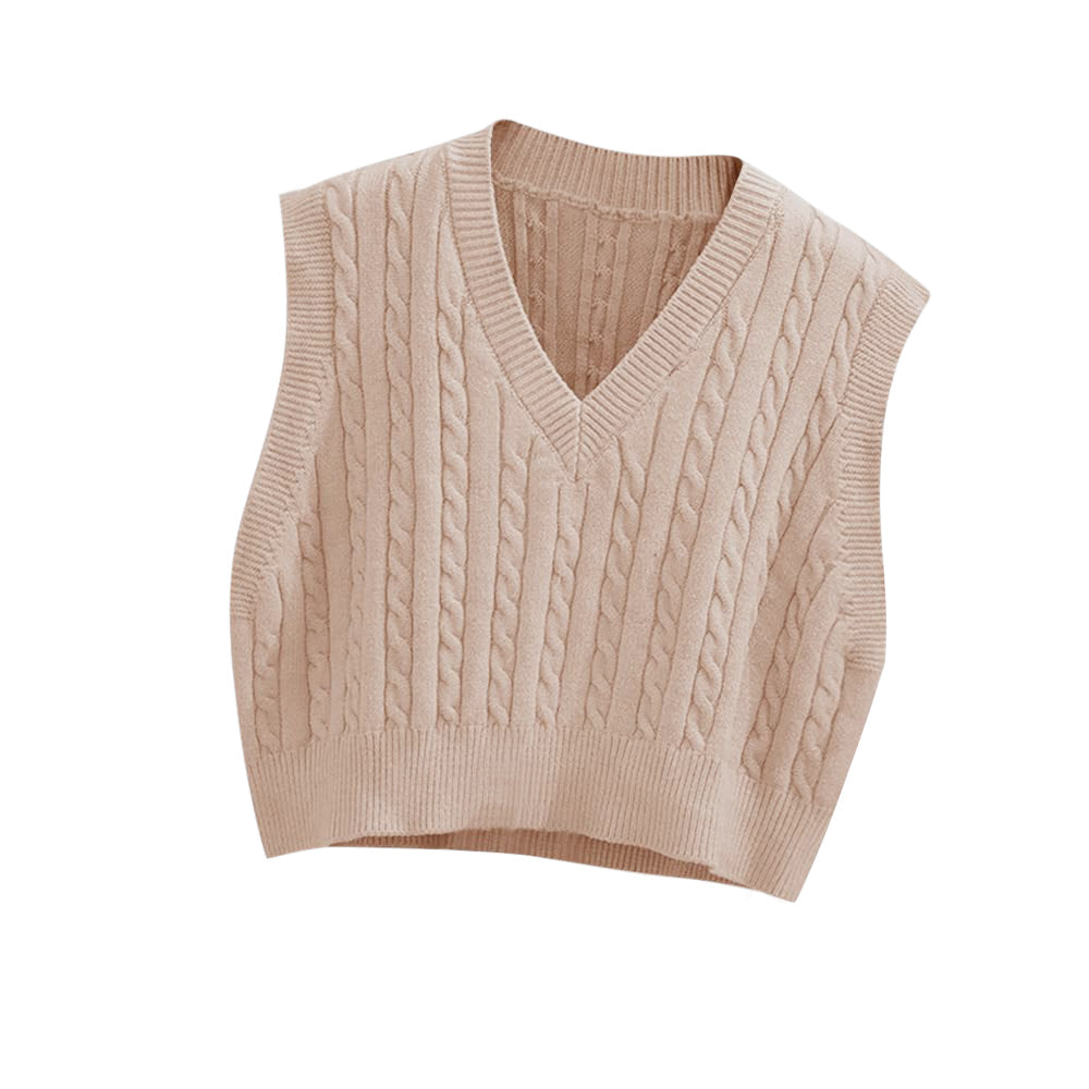 usvara Womens Cable Knit Sweater Vest