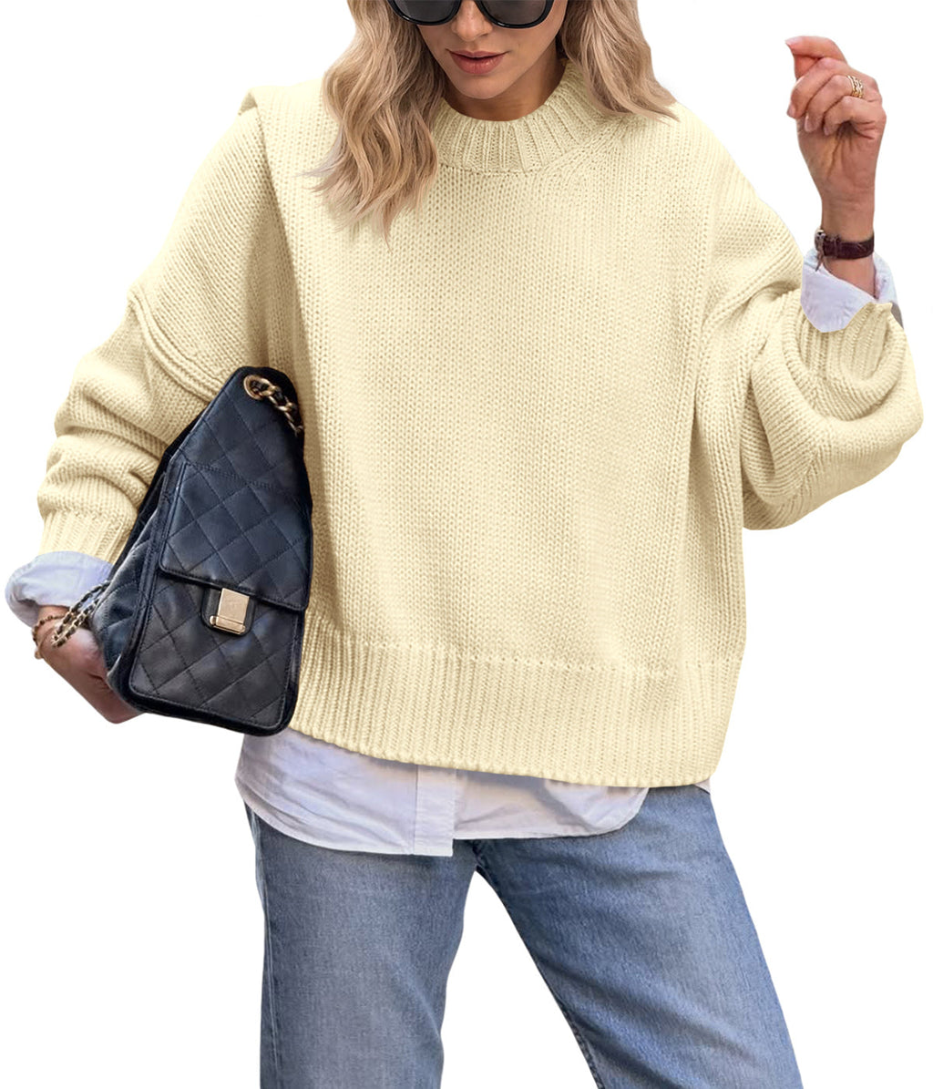 usvara Womens Oversized Chunky Knit Sweater