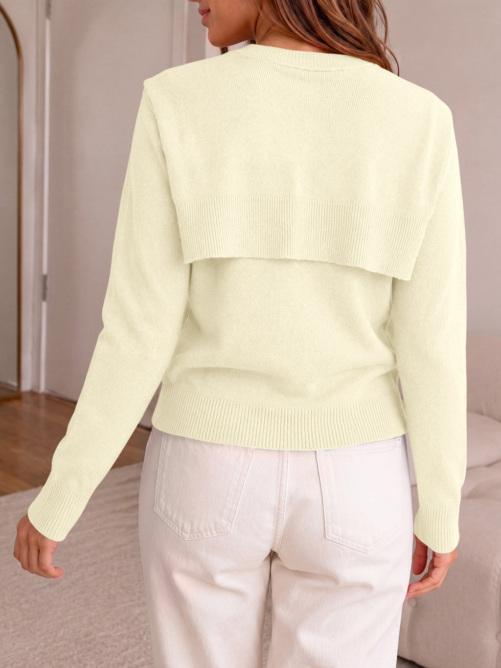 usvara Women Crew Neck Pullover Sweaters