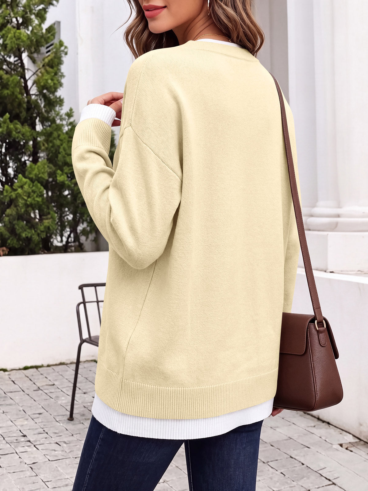 usvara Womens Fall Crewneck Pullover Sweater