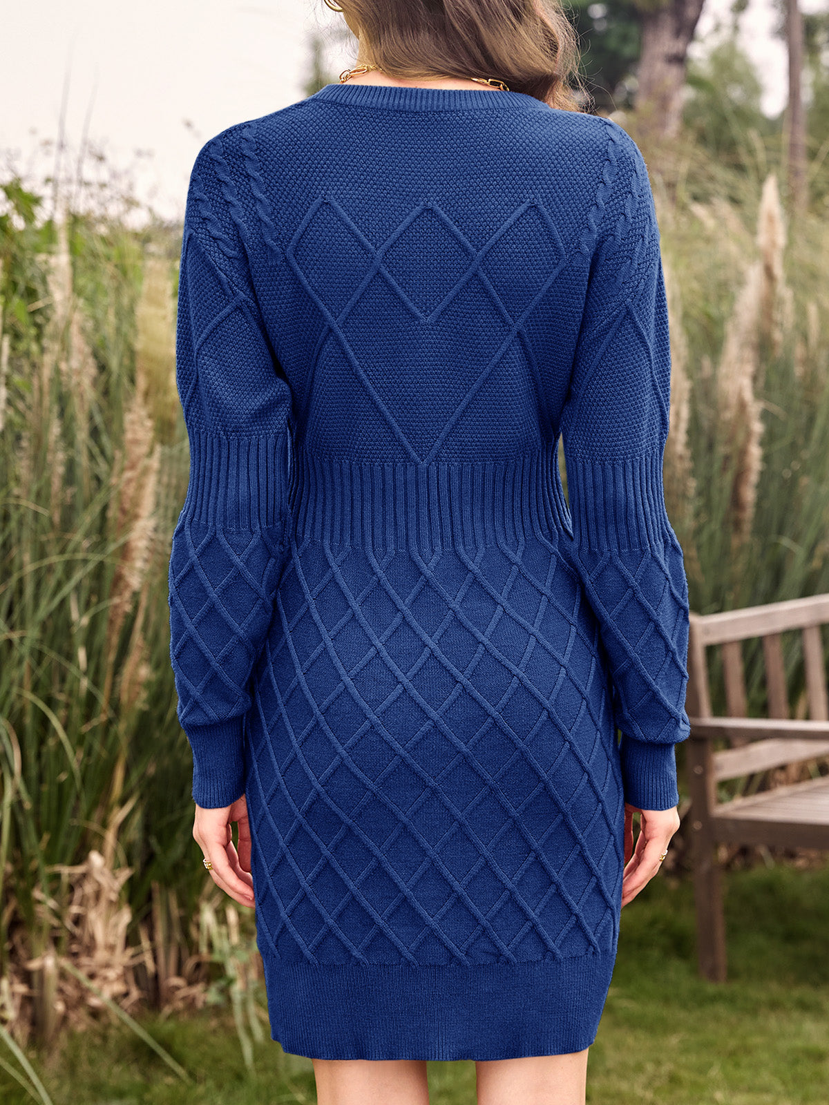 usvara Womens Bodycon Mini Sweater Dress