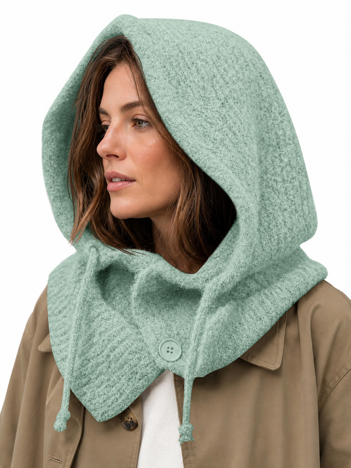 usvara Womens Balaclava Scarf Hats with Strings
