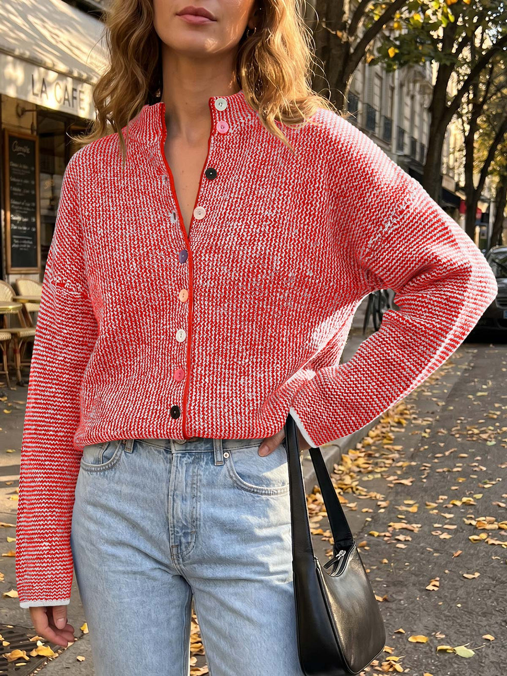 usvara Women Button Up Knit Sweater